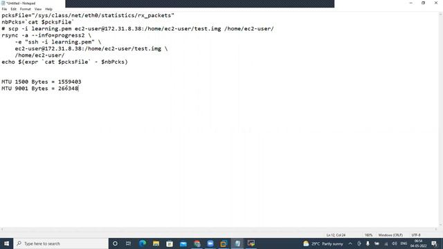 AWS on 4 5 2022Part 2 AWS Jumbo TCP Frames смотреть онлайн
