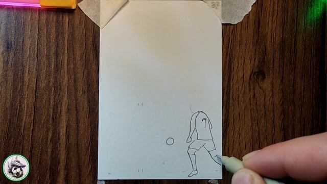 Ronaldo's free kick in al Nasr flipbook|How to make football flip book смотреть онлайн