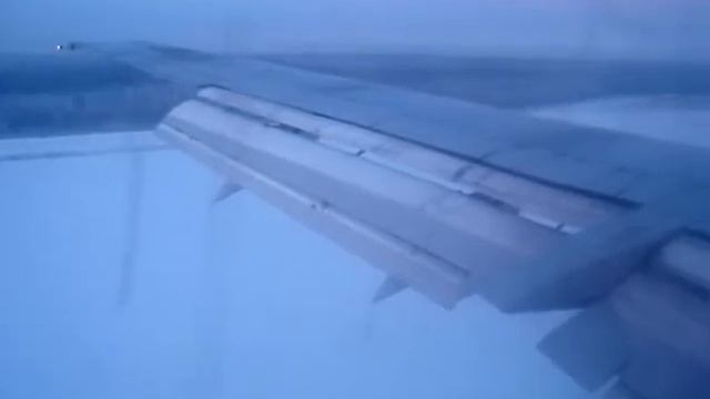 Посадка в Домодедово B737-400 11.01.10г