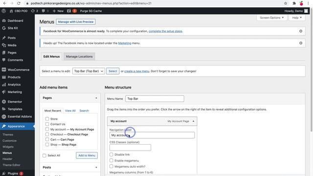 WordPress Website: Web Building Part 3 Top Bar, Menu and footer - 2021 смотреть онлайн