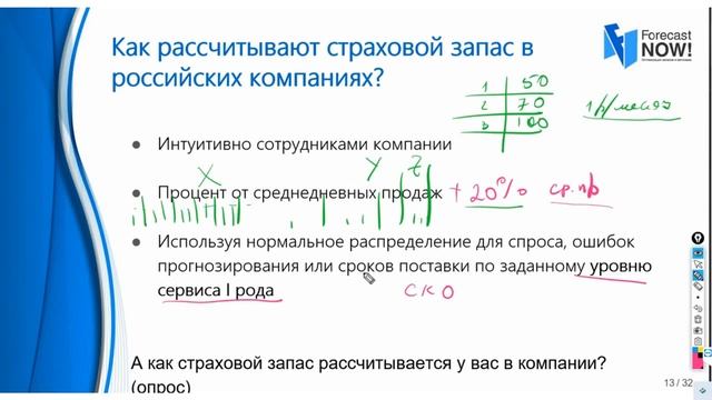 Как рассчитывают страховой запас в российских компаниях смотреть онлайн