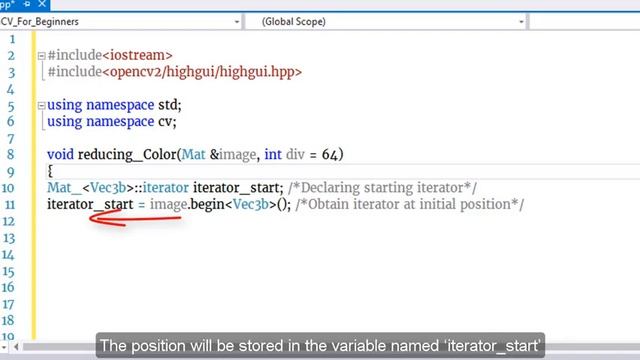 Scanning an Image with Iterator using OpenCV and C++ смотреть онлайн