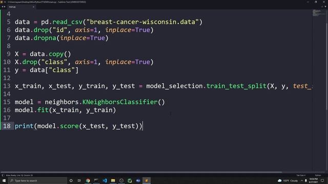 Implementing KNN - Machine Learning in Python #8 смотреть онлайн
