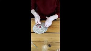 Лучевое ткачество на картоне