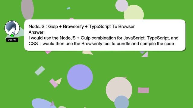 NodeJS : Gulp + Browserify + TypeScript To Browser смотреть онлайн