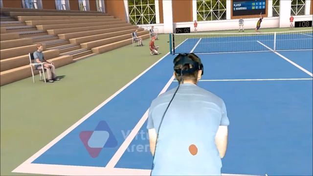 First person tennis - The real tennis simulator VR (HTC vive) смотреть онлайн