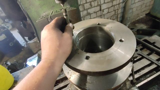 процесс изготовления переходной плиты на гидро мотор.