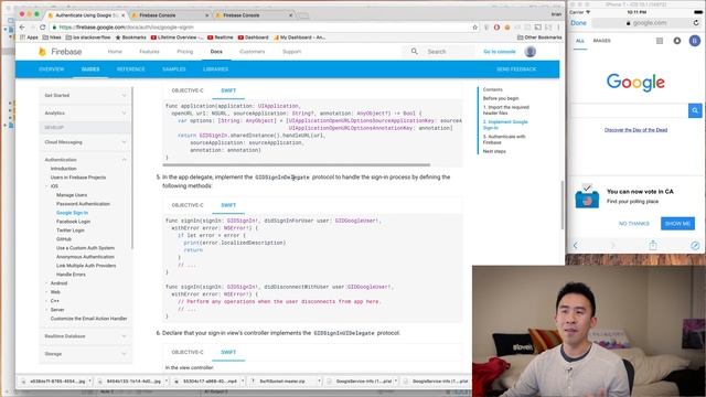 Swift 3: Firebase Social Login - Google Sign In (Ep 4) смотреть онлайн