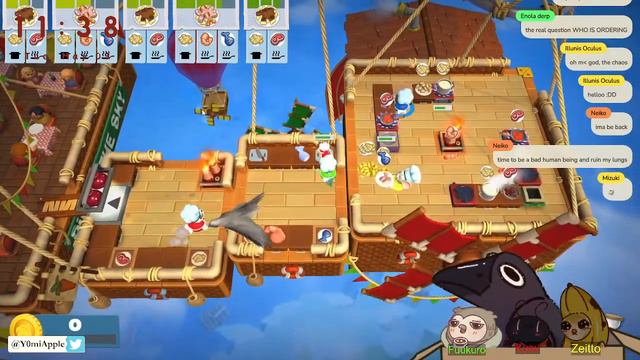 【Overcooked 2】 Crow Cooking With FRIENDS! Kitchen Nightmare SPECIAL Episode