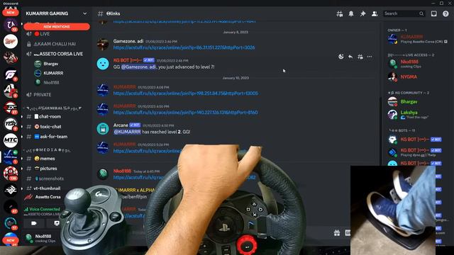 Assetto corsa /foot cam/.. Mixed reality ...(Logitech G29 + shifter gameplay) смотреть онлайн