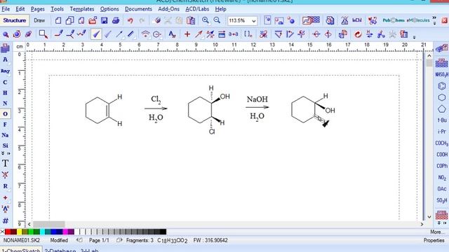 Reações ChemSketch смотреть онлайн