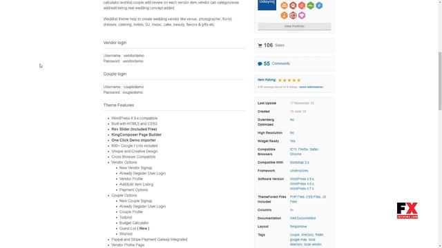 Weddlist - Wedding Vendor Directory WordPress Theme Stevie Edwyn смотреть онлайн