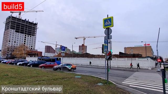 ЖК Кронштадтский 9. Ближайшие окрестности, Октябрь 2021 смотреть онлайн