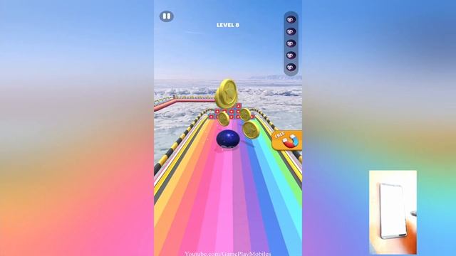 Rolling Balls 3D Sky Race - Gameplay Walkthrough - Levels 1-14 смотреть онлайн