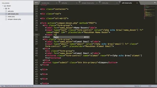 CRUD PHP & MySQLi Bahasa Indonesia : Update data dari database смотреть онлайн