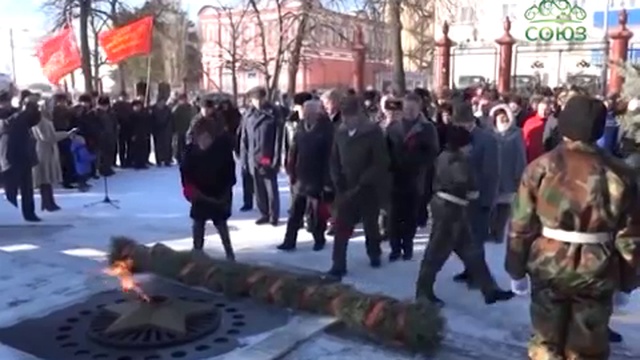 Панихида по погибшим в Сталинградской битве. смотреть онлайн