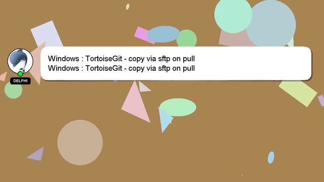 Windows : TortoiseGit - copy via sftp on pull смотреть онлайн