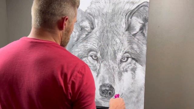 Drawing and Painting a Big Bad Wolf смотреть онлайн