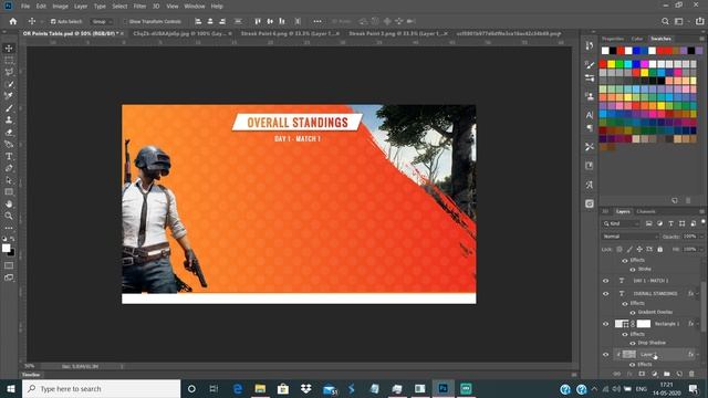 Can we make it? | OR Championship Standings | PUBG Mobile Standings | Adobe Photoshop CC | FREE PSD смотреть онлайн
