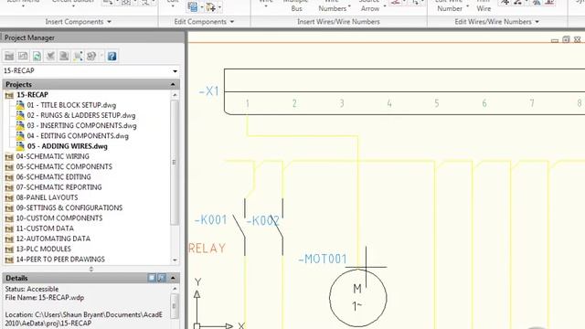 AutoCAD Electrical_Ryuzin (15 05 Adding Wires) смотреть онлайн