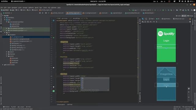 Spotify Login UI | Android Studio смотреть онлайн