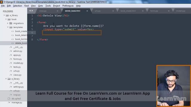 How To Create Delete View In Django? | Free On LearnVern смотреть онлайн