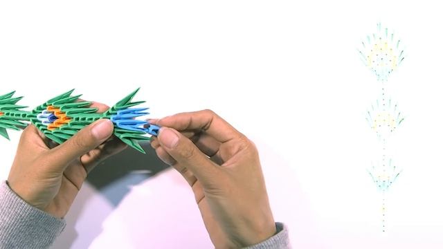 Origami 3d Big Peacock / Pavone grande -Tutorial - Part 2 - HD смотреть онлайн