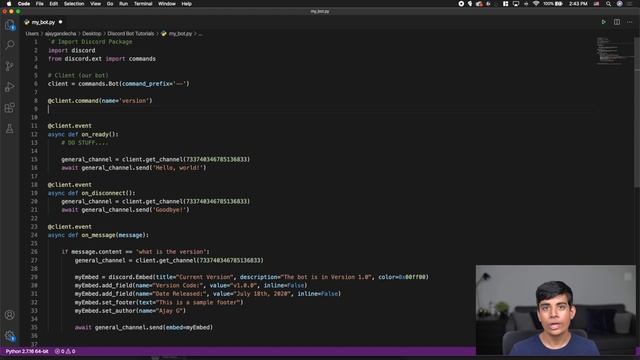 (2020) How to Code Your Own Discord Bot in Python #4 - Adding Commands To Your Bot! смотреть онлайн