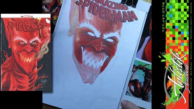 Red Goblin Sketch cover on an Amazing Spider-man #800 смотреть онлайн