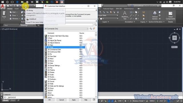 How to Customize AutoCAD Workplace | AutoCAD Architecture 2017 User Interface | AutoCAD Workplace 0 смотреть онлайн