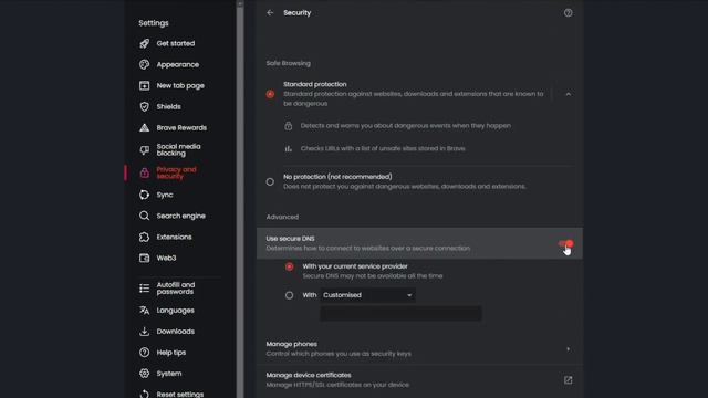 How To Change DNS Settings In Brave Browser - Tutorial смотреть онлайн