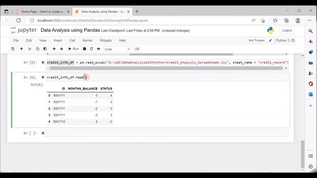 Importing Datasets: Loading Excel Files into Pandas Dataframe with Realtime Demo смотреть онлайн