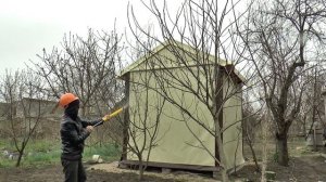 Простой опрыскиватель для деревьев сада огорода. ОПРЫСКИВАТЕЛЬ САДОВЫЙ РУЧНОЙ ШПРИЦ.