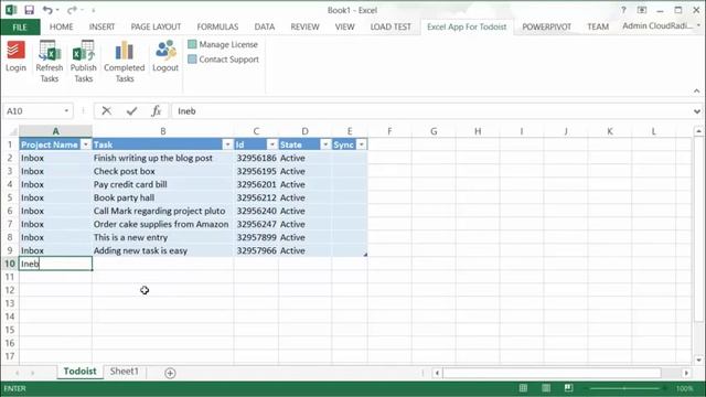 Excel App For Todoist Demo смотреть онлайн