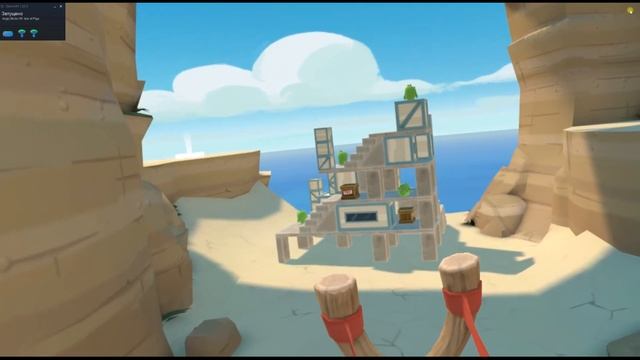 Прикольные старые добрые Angry Birds VR на Oculus Quest 2 в Steam VR (Стим, Окулус Квест 2) смотреть онлайн