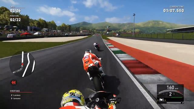 Valentino Rossi the Game - gameplay , mugello gp, realistic settings смотреть онлайн