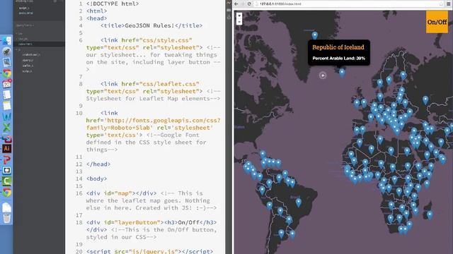 GeoJSON and Leaflet, Part 1 (1) смотреть онлайн