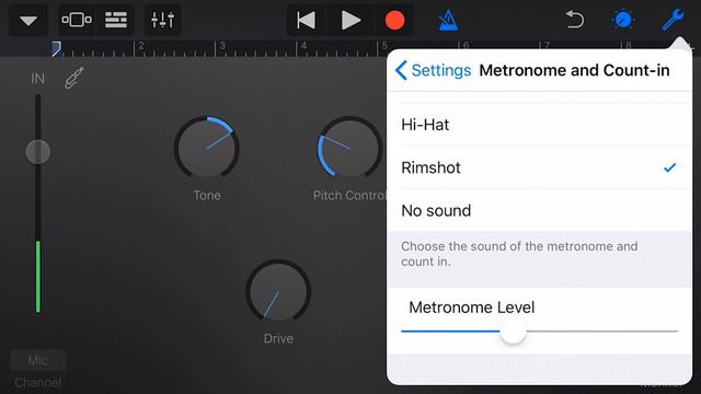 How to use the metronome in GarageBand iOS (iPhone/iPad) смотреть онлайн