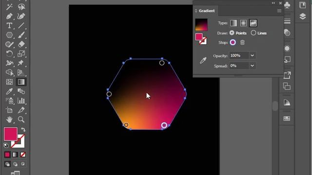How to use Freeform Gradient tool | Graphic designing | Adobe Illustrator Tutorial - English смотреть онлайн