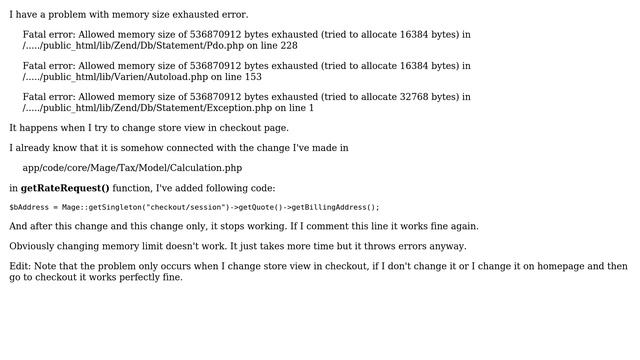 Magento: Memory size exhausted when switching store views (2 Solutions!!) смотреть онлайн