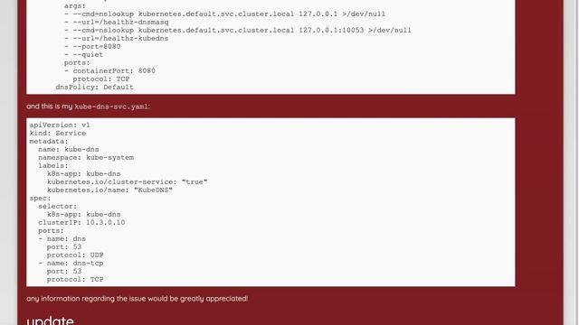 kube-dns keeps restarting with kubenetes on coreos смотреть онлайн