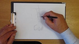 How to draw a nose. Как рисовать НОС ЧЕЛОВЕКА ВПОЛОБОРОТА карандашом. Урок 63