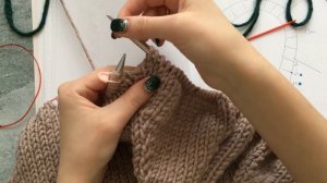 МК Кардиган спицами регланом сверху Часть 2