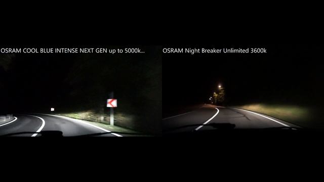 OSRAM Cool Blue Intense NEXT GEN vs OSRAM Night Breaker UNLIMITED смотреть онлайн
