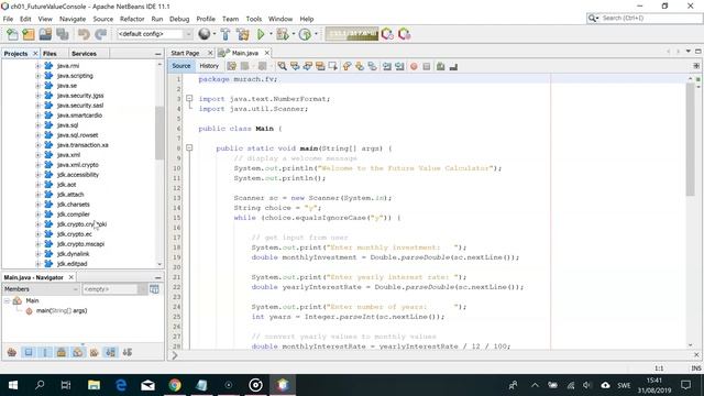 Open an exiting project and navigating it in the IDE Netbeans смотреть онлайн