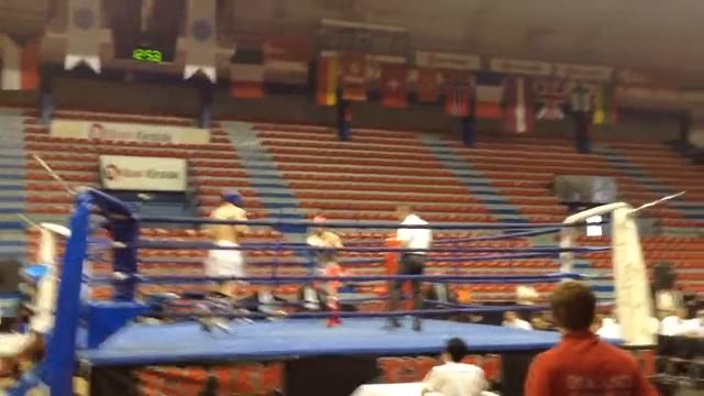 Шамиль Гасанбеков Чемпионат Европы 2014 1 бой 2и3 раунд