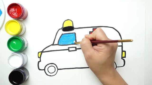 How to draw a ambulance? Как нарисовать скорую помощь? Tez yordam mashinasini qanday chizish mumkin смотреть онлайн