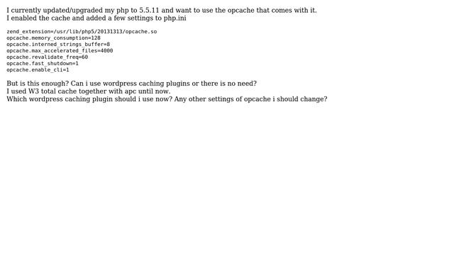 Wordpress: Wordpress with php 5.5 and zend opcache смотреть онлайн