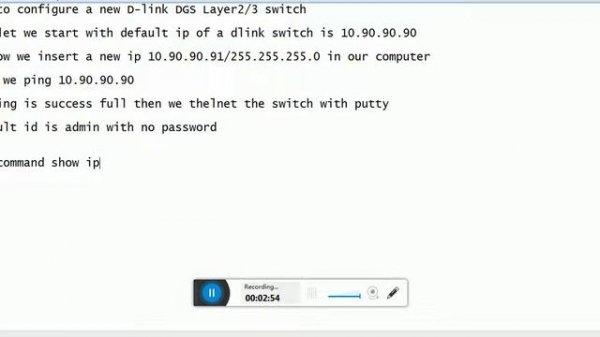 enable web interface of D link Switch 1