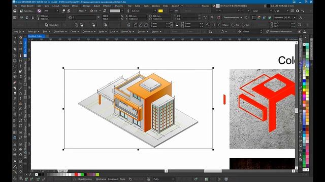 Режимы цветового наложения Color Burn, Color Dodge и Overlay в программе CorelDesigner смотреть онлайн
